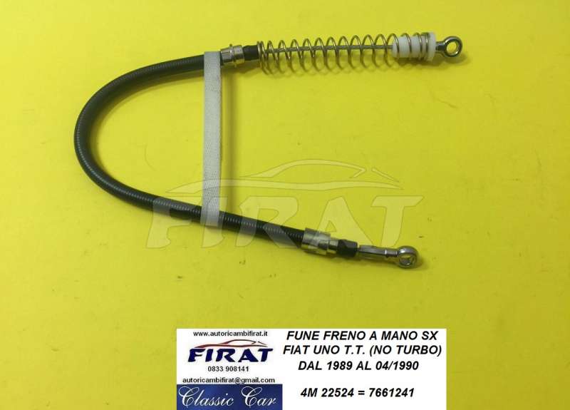 FUNE FRENO A MANO SX FIAT UNO 89-90 (22524)